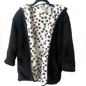 For All Seasons by Paper Crane Black Jacket with black/white Stars Size:XL  (F4)